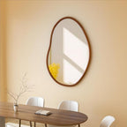 Irregular Wall Mirror Decorative Asymmetrical Mirror Abstract 32x22 inch - size: 32"L x 22"W