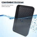 4 Pcs Boot Tray for Entryway Black Small Shoe Tray Waterproof Shoe Mat Front Door 13.78 x 10.83 x 1.18 Inch Boot Mat Multi Purpose Plastic Accessories Pet Entryway Indoor and Outdoor Use