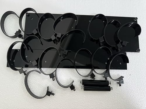 3-Tier Watch Display Stand Organizer, 24 Piece Jewelry Holder Rack, Black