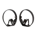 Danya B. Contemporary Encircled Male & Female Reader Cast Iron Sculpture Bookend Statues (Set of Male and Female)