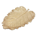 Metal Jewelry Dish, Small Leaf Shaped Ring Holder Jewelry Organizer, Trinket Dish Vanity Tray for Dresser Christmas Birthday Wedding Gifts Large Elm-Gold - color: Large Elm-Gold