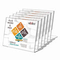 NIUBEE Slanted Back Acrylic Sign Holder 6 x 4 Inches, Clear Plastic Sign Holder Paper Display Table Stand for Office, Store, Restaurant -Horizontal (6 Pack) - size: 4x6, style: Horizontal