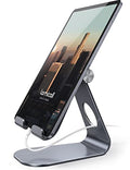 Lamicall Tablet Stand Adjustable, Tablet Stand : Desktop Stand Holder Gifts Suitable to New iPad 2017 Pro 9.7, 10.5, Air Mini 2 3 4, Kindle, Nexus, Accessories, Tab, E-Reader, (4-13 inch) - Gray - color: Gray