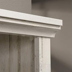 Sauder 5 Tier Book Shelf Wooden Bookcase Multipurpose Bookshelf for Home Office, Living Room, in White Plank - color: White Plank