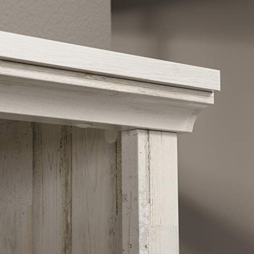 Sauder 5 Tier Book Shelf Wooden Bookcase Multipurpose Bookshelf for Home Office, Living Room, in White Plank - color: White Plank