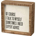 Primitives by Kathy Rustic Farmhouse Decor - Inspirational Wall Art, Wooden Table/Shelf Decor, Boho Kitchen Accessories 5”x7” - style: Expert Advice
