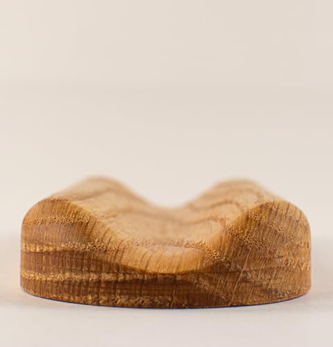 Solid Oak Single Pen Tray, Minimalist Desk Organizer, Natural Wood, Handcrafted, Precision Angled Channel