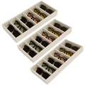 3 Pack Glasses Organizer Tray Sunglasses Drawer Organizer, Glasses Drawer Storage Sunglasses Holder Sunglass Display Velvet Tray for Jewelry Display Watch
