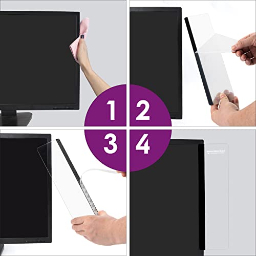 MDOZQ Office Desk Accessories 2pcs Computer Monitor Memo Board Message Board Supplies for Women Men Sticky Note Holder Home Desktop Decor - color: Monitor Memo Board 1