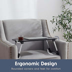 Laptop Bed Tray Table, Adjustable Laptop Stand, Portable Lap Desks with Foldable Legs, Reading Desk for Sofa Couch Floor - Large - size: Large