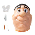 brenzo 2026 New Refillable Pimple Popping Toy – Big Head Squeeze Toy with Black Hair for Stress & Anxiety Relief, Realistic Pus Burst Fidget Toy, Funny Gag Gift for Adults - style: B-black