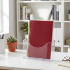Yookeer 10 Pieces Acrylic Brochure Holder Stand Pamphlet Holder 8.5 x11 Clear Literature Display Rack Plastic Flyer Display Stand for Vendors, Brochure, Trifold, Magazine, Pamphlet, Booklets, Menu - size: 8.5"x11"