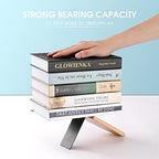 2 PCS Wood Book Ends,Mexican Style Colorful Striped Flower Bookends for Shelves Non Skid Book Ends for Office Home Kitchen, Bookends for Holiding Books 5x3 Inch