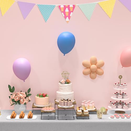 ELITEROO Buffet Risers and Stands, 3 Tier Wood Display Risers, Cake & Cupcake Stands, Dessert Table Display Set, 3Pcs Cube Display Base for Wedding Birthday Party Decor, Rustic Brown, 6"x7"x8" - size: 6"x7"x8"