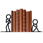 Metal Bookends Thinker Bookends Decorative Cute Book Ends for Shelves Bookshelf Home Office Desk Reading Decor Bookshelf Decor for Book Lovers Gift - style: Thinker Decorative Bookends
