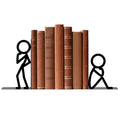 Metal Bookends Thinker Bookends Decorative Cute Book Ends for Shelves Bookshelf Home Office Desk Reading Decor Bookshelf Decor for Book Lovers Gift - style: Thinker Decorative Bookends