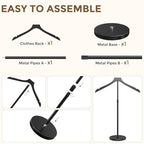 3 Pack Mannequin Torso, Adjustable Shirt Display Stand Height 20 to 34 Inches, Cap and Gown Display Stand Stable Clothing Garment Dress Form, Coat Jacket Hanger Easy to Install, Black - size: 3 Pack