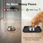 Kingrol 4-Pack Shoe Tray for Entryway Indoor, Small Boot Tray 16.5", Multi-Purpose Waterproof Mat for Shoes, Pet Bowls, Plants & Cleaning Supplies, Floor Protection Tray