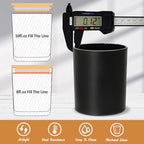 SUPMIND 30 Pack Glass Candle Jars-10oz Black Empty Candle Jars with Bamboo Lids and Sticky Labels, Bulk Candle Jars for Making Candles Containers - Dishwasher Safe - color: Black-30P, size: 10oz