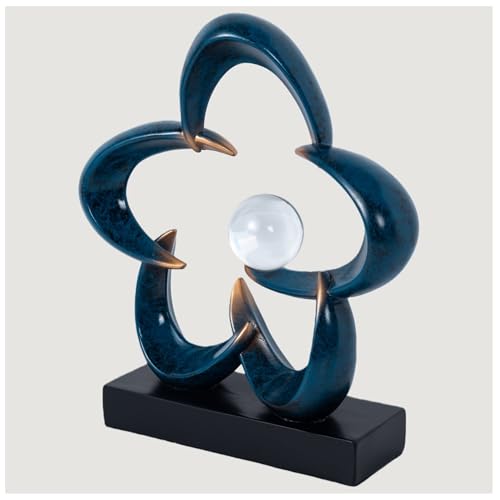Abstract Sculpture Art Home Decor Accents Modern Decorative Objects for Living Room Shelf Coffee Table TV Stand Cabinet Office Decor Accents (Blue A) - color: Blue a