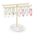 OAOLEER Bracelet Holder Organizer,2 Tier Jewelry Stands and Displays with 40 Movable Hooks Gold Bracelet Stand Jewelry Rack for Necklaces Bangles