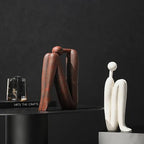 Decorative Bookends for Heavy Books, Thinker Statue Book Holders for Shelves & Office Desk, Abstract Decor Aesthetic Book Ends Stoppers, Modern Bookshelf Decoration - style: Thinkers