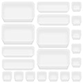 Poeland 20 Pcs Drawer Organizer Tray Storage Box for Bedroom Dresser Bathroom Kitchen, Frosted - size: 20pcs