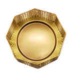 3 Wick Candle Holder, Golden Shell Design Candle Jar Holder for 4-Inch Diameter Jars (5.25" D x 3.5" H) (Golden) - color: Golden