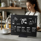 UNIQOOO 10 Pack 3.3" Arch Black Wood Stand with 1/8" Slot, for Wedding Acrylic Table Number Sign, Wedding Display Stand, Card Holder, Great for Bar Menu, Retail Sign, Party and Events - color: Acrh Black Wood