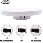 Funvalley Surperfect 9.8 Inches Electric Motorized Rotating Turntable Display Stand, USB Automatic Turntable Table for 360 Degree Products Display