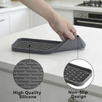 Drip Tray for Drink Dispenser, 1 Pack Gray Reusable Drip Pan for DD&HAPP Glass Drink Dispenser - color: Gray 1 Pack