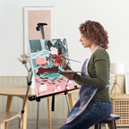 RRFTOK Art Painting Artist Easel Stand,Aluminum Metal Tripod Adjustable Easels for Painter Canvases Height from 17 to 66 Inch - Carry Bag for Table-Top/Floor Drawing and Displaying 2-Pack. - style: 66S 2pack