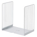Minimalist Style Bookends Metal Adjustable Books Holder Stand Book Rack Desk Bookend - Beeline, White - color: Beeline, White