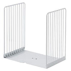 Minimalist Style Bookends Metal Adjustable Books Holder Stand Book Rack Desk Bookend - Beeline, White - color: Beeline, White
