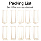 Gold Flower Stand for Table: 31.5” Tall Centerpiece Stand for Wedding Table Reception Floral Center Pieces with Home Decoration Party Event 10 PCS - size: 31.5 INCH-10PCS