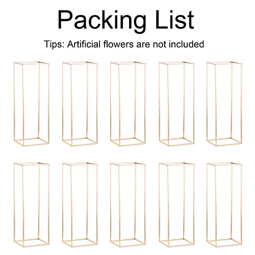 Gold Flower Stand for Table: 31.5” Tall Centerpiece Stand for Wedding Table Reception Floral Center Pieces with Home Decoration Party Event 10 PCS - size: 31.5 INCH-10PCS
