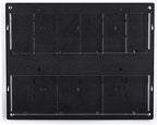 Displays2go Tiered Brochure Rack for Wall, 6-12 Adjustable Pockets, Frameless Acrylic - Black (2RP6BLK) - color: Black, size: 6 Pockets