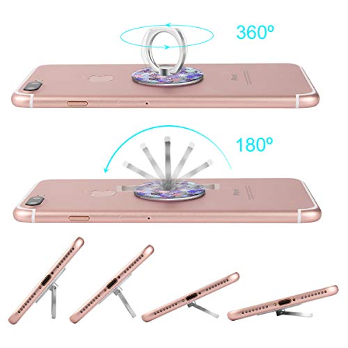 Bonoma Finger Ring Stand, 3-Pack 360 Degree Rotating Universal Cell Phone Holder Bracket Stand Mount Grip Compatible Smartphones and Tablet - Mermaid Fish Scale - color: Mermaid Fish Scale