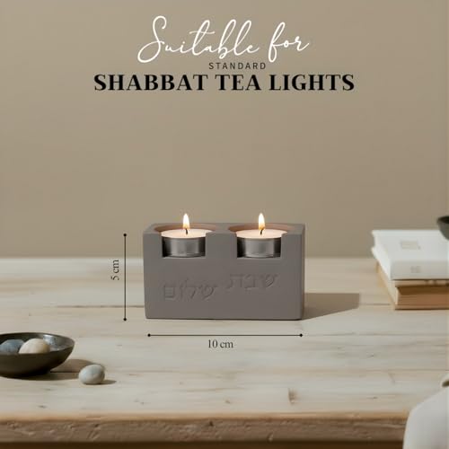 Cube Luxury Candle Holder Set – Modern Décor for Living Room & Dining Table Gray - color: Gray (Cube), size: Short