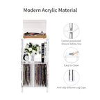 Clear Acrylic Side Table, 15.7" L x 11.8" W x 30.7" H, 3-Tier End Table for Living Room, Small Modern Bedside Tables Nightstand for Bedroom, Home Decor Accent Table - size: 3 Tier Tall 1-Pack