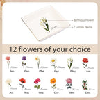 Personalized Birthday Flower Jewelry Tray - Custom Ring Holder Dish with Name for Women Mom Engraved Birth Month Flower Jewelry Tray Gifts for Wife Her Christmas Birthday Anniversary - color: Style 2