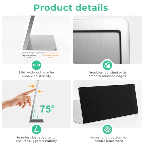 2pack 8.5"x11" Metal Tabletop Sign Holder with Stainless Steel Frame Menu Board Poster Display Stand for Office Store Restaurant Hotels - size: 2Pack 8.5"x11"