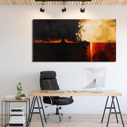 Canvas Wall Art Decor Wall Art Pictures For Living Room Black Red Vintage Wall Art Decor Abstract Art Work Decoration Modern Abstract Wall Art Prints For Bedroom Office Kitchen Wall Decor 24" x 48" - color: XY-D, size: 48"L x 24"W