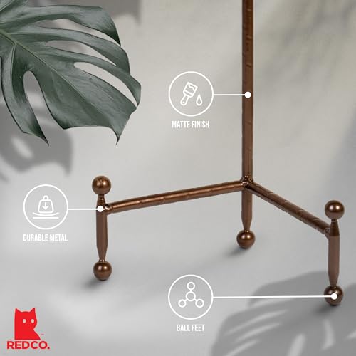 Red Co. Decorative Tripod Plate Stand and Art Holder Easel in Bronze Finish - 11.5" h - color: Bronze, size: Height - 11.5"