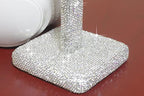 SH Luxury Rhinestones Headphone Stand Headset Holder Crystal (Silver)