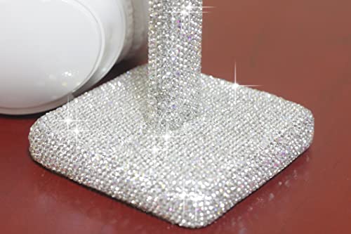 SH Luxury Rhinestones Headphone Stand Headset Holder Crystal (Silver)