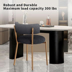 7 Piece Rectangular Glass Dining Table Set, 63'' Modern Kitchen Table Set Gold Base with 6 Luxury Black Gold Boucle Dining Chairs, Dining Table and Chairs for Home, Apartment - color: Golden+black Gold Chairs, size: 63'' + 6 Chairs