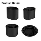 Purse Organizer Silky Smooth For Hermes In The Loop 18 Bags,Silk Luxury Handbag Tote in Bag Shapers (Black) - color: Black