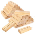 30Pcs 3.9x1.4 Inches Wood Table Number Stands, Wood Place Card Holders, Picture Holder Acrylic Sign Holders for Wedding, Ceremony, Birthday, Party, Home Decoration, Events - size: 3.94" 30pcs