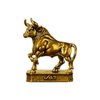 Taurus – Taurus Bull Zodiac Sign Brass Sculpture – Solid Handcrafted Retro Figurine, Elegant Home & Office Desk Decor, Astrology Lover Gift - style: Taurus